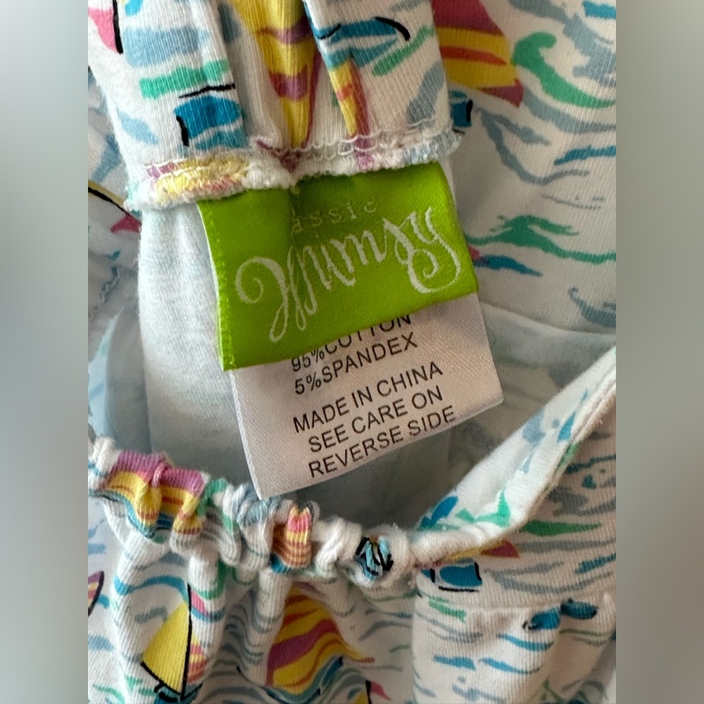 Sailboat Print Kids Dress - Picture 4 of 7